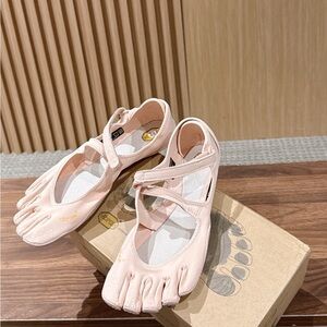 Vibram Pink Five-Toe Mary Jane Sneakers